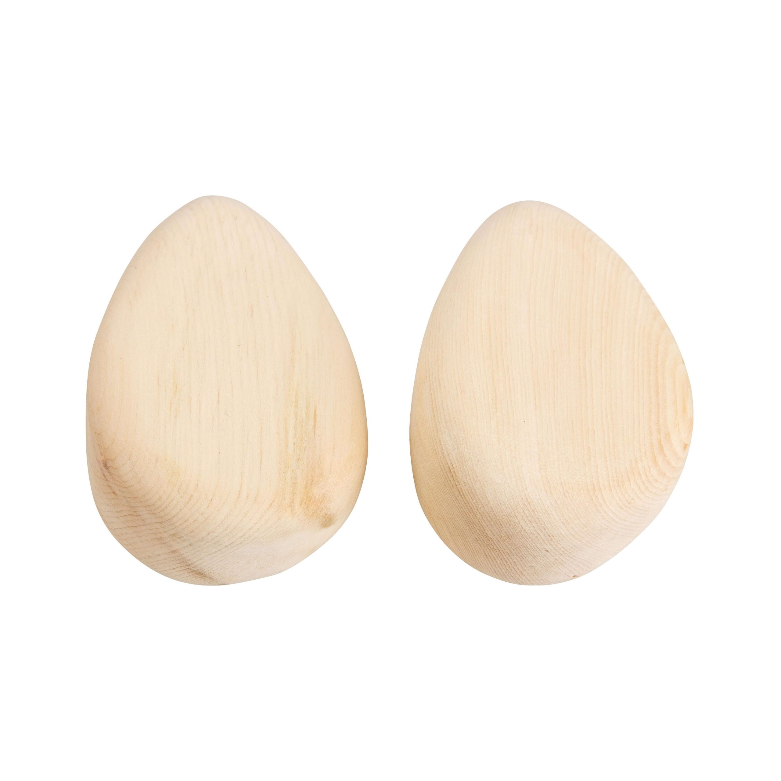 Pine Wood Teardrop 2pcs