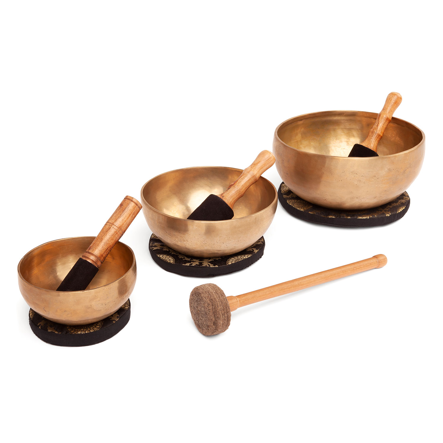 Tibetan Singing Bowl Set XL 3pcs
