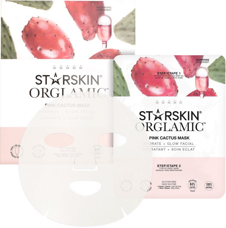 ORGLAMIC® Pink Cactus Oil Mask 3+1