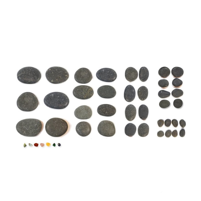 Standard Hot Stone Basalt & Chakra Set (45)