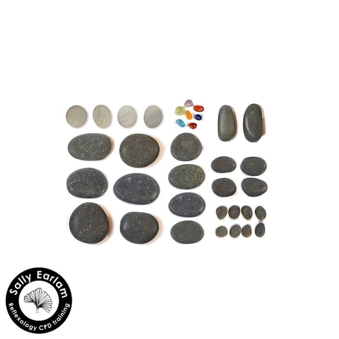 Hot Stone Reflexology Set (35)