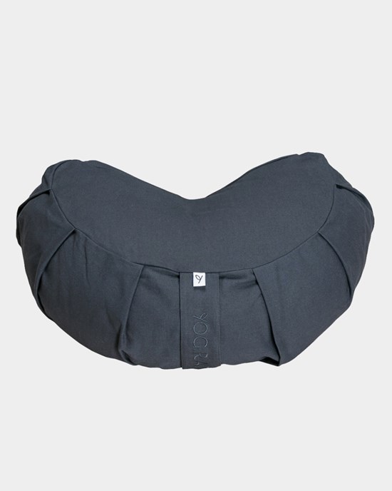 Crescent Meditation Cushion Graphite Grey